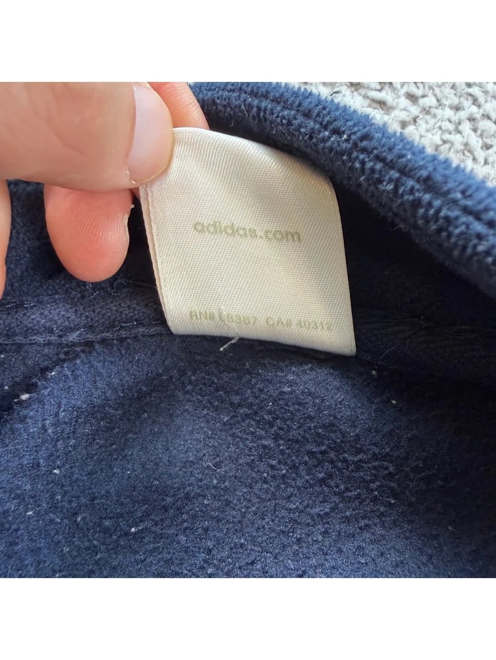 Adidas Notre Dame Fighting Irish ClimaWarm Fleece Zip Jacket XL Navy 3 Stripe